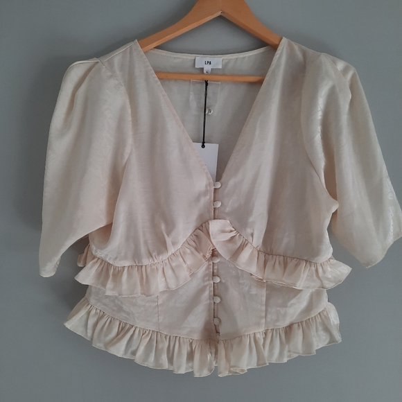 LPA | REVOLVE Ullia Top Champagne - Picture 7 of 8